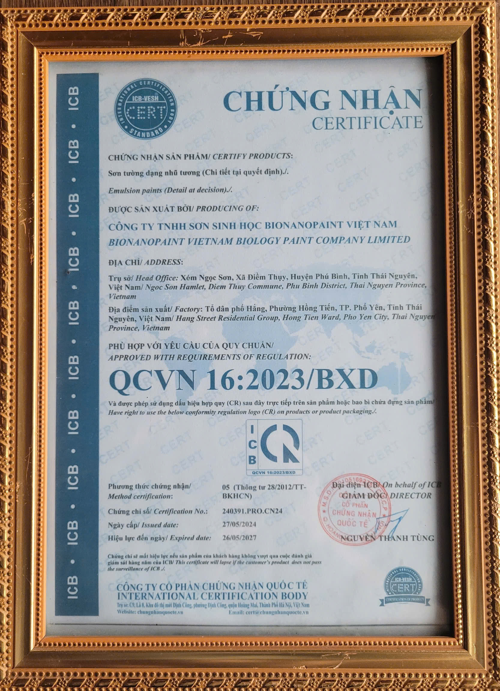 Chứng nhận